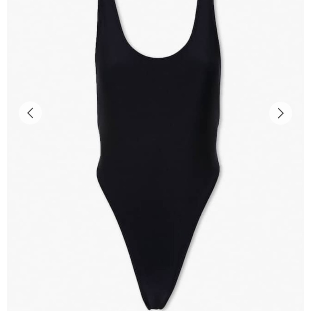 Plunge-Back One-Piece Swimsuit